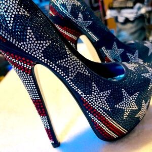 Almost Brand New All American Heels By HERSTYLE - Size 5 - Heel Height 6” -box 3